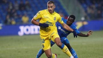 Tannane, durante un partido con Las Palmas