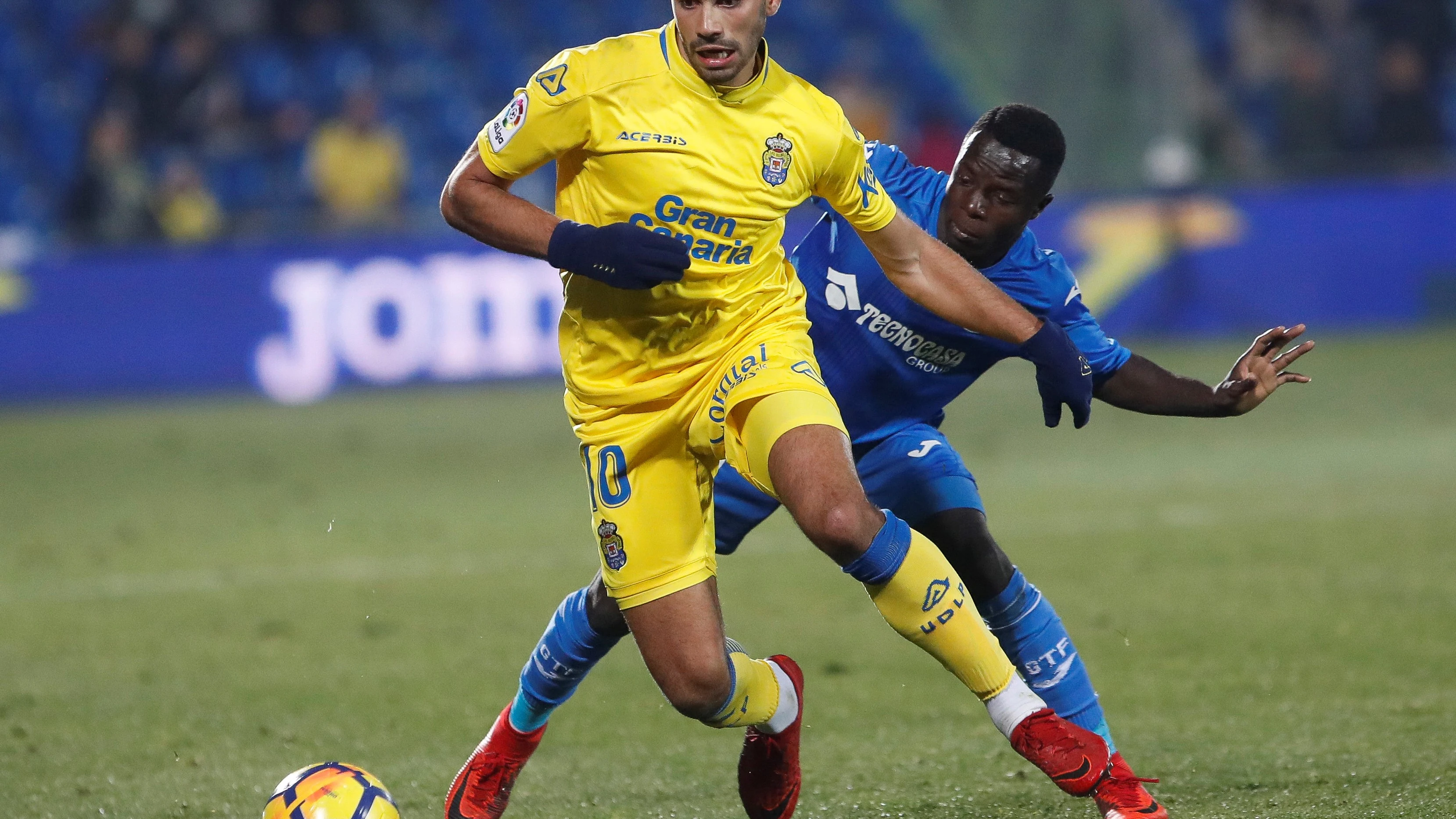 Tannane, durante un partido con Las Palmas