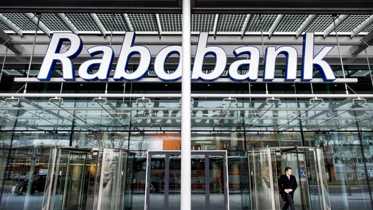 Entrada de las oficinas del banco holandés Rabobank en Utretch Entrada de las oficinas del banco holandés Rabobank en Utretch