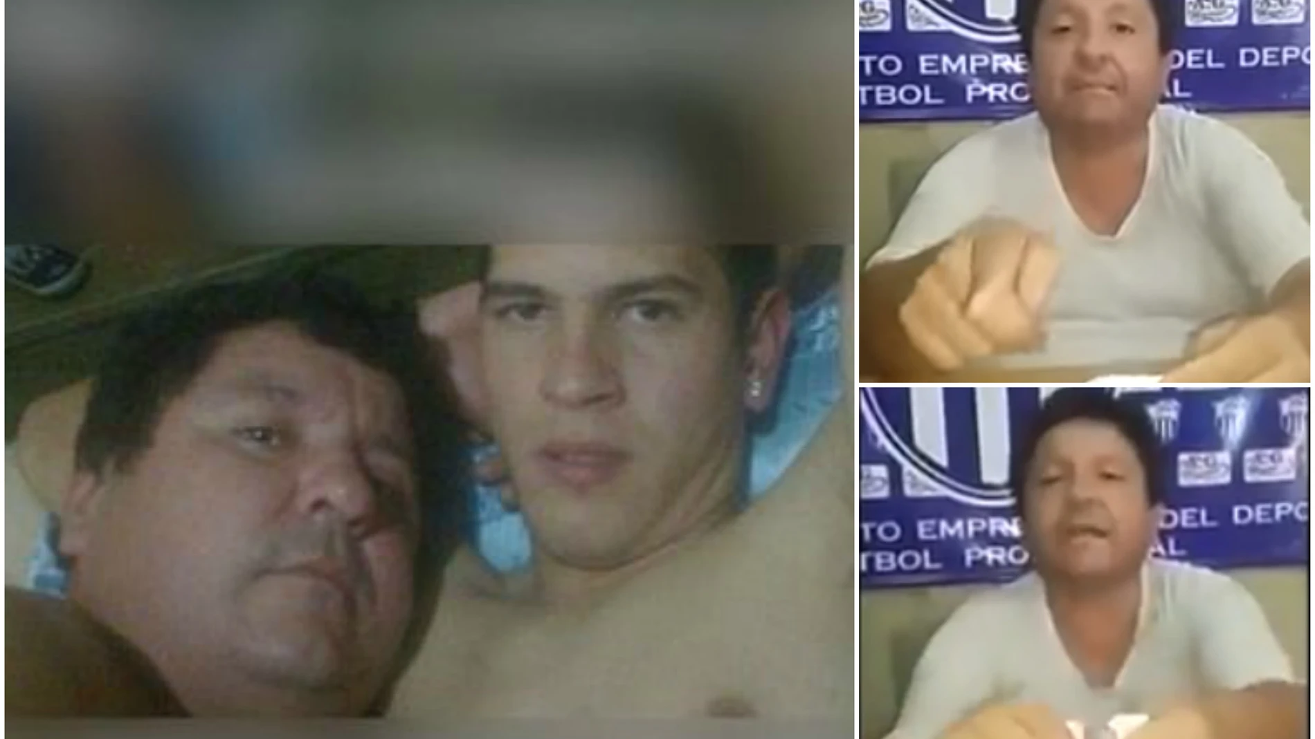 Se filtran fotos íntimas del presidente de un club de Paraguay con un jugador de su equipo