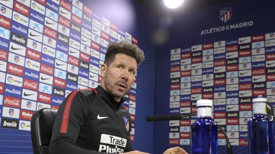 Simeone, en rueda de prensa Simeone, en rueda de prensa