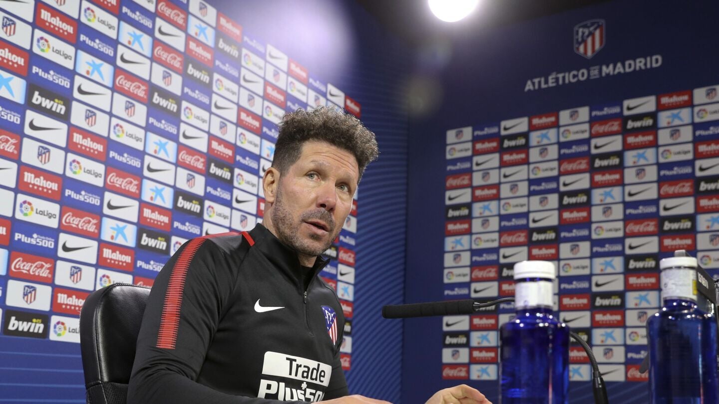 Simeone, en rueda de prensa