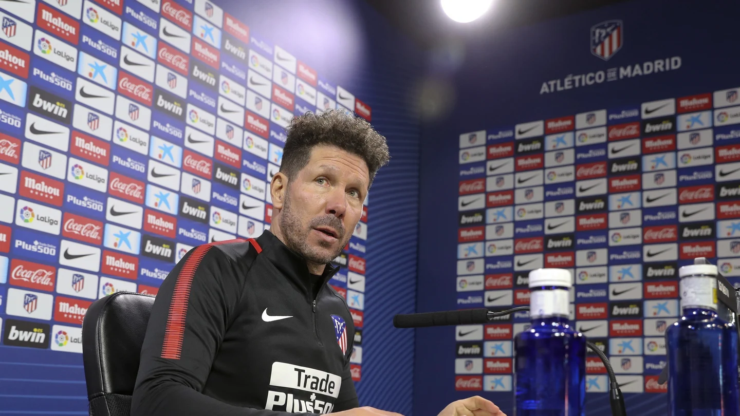 Simeone, en rueda de prensa Simeone, en rueda de prensa