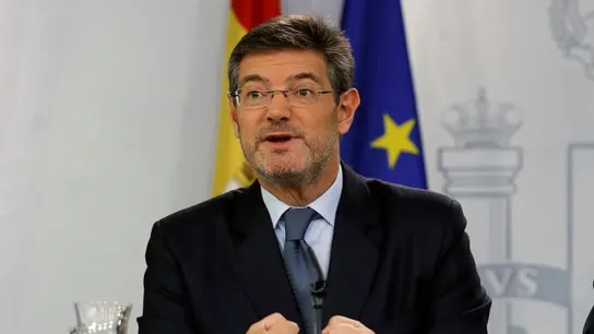 El ministro de Justicia, Rafael Catalá, durante una rueda de prensa El ministro de Justicia, Rafael Catalá, durante una rueda de prensa