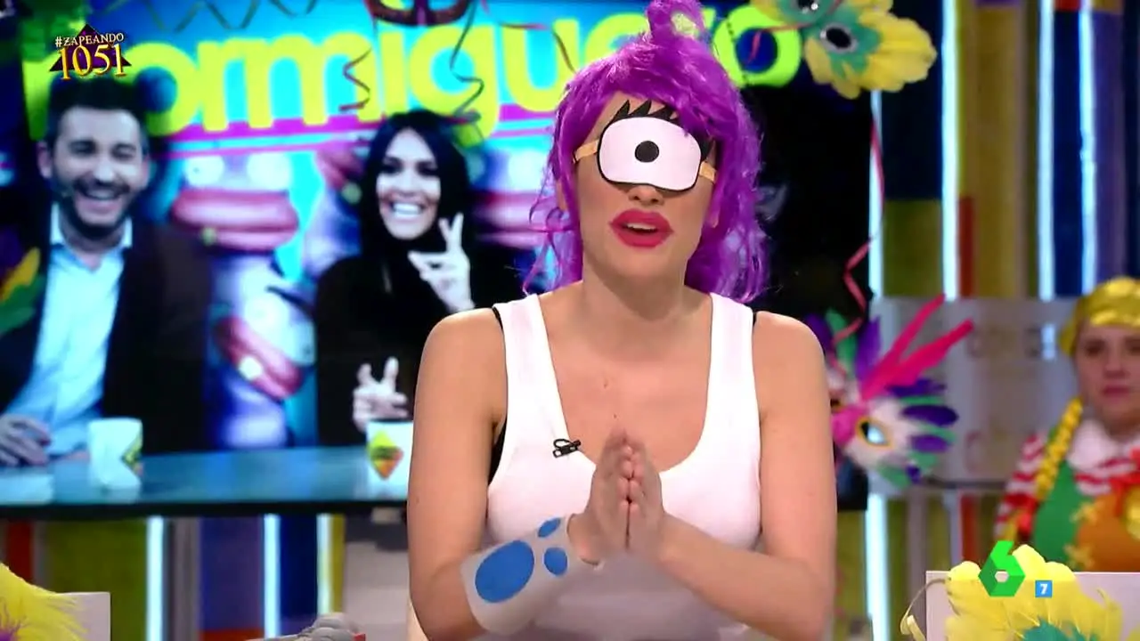 Ana Morgade, disfrazada de Leela en Zapeando Carnaval