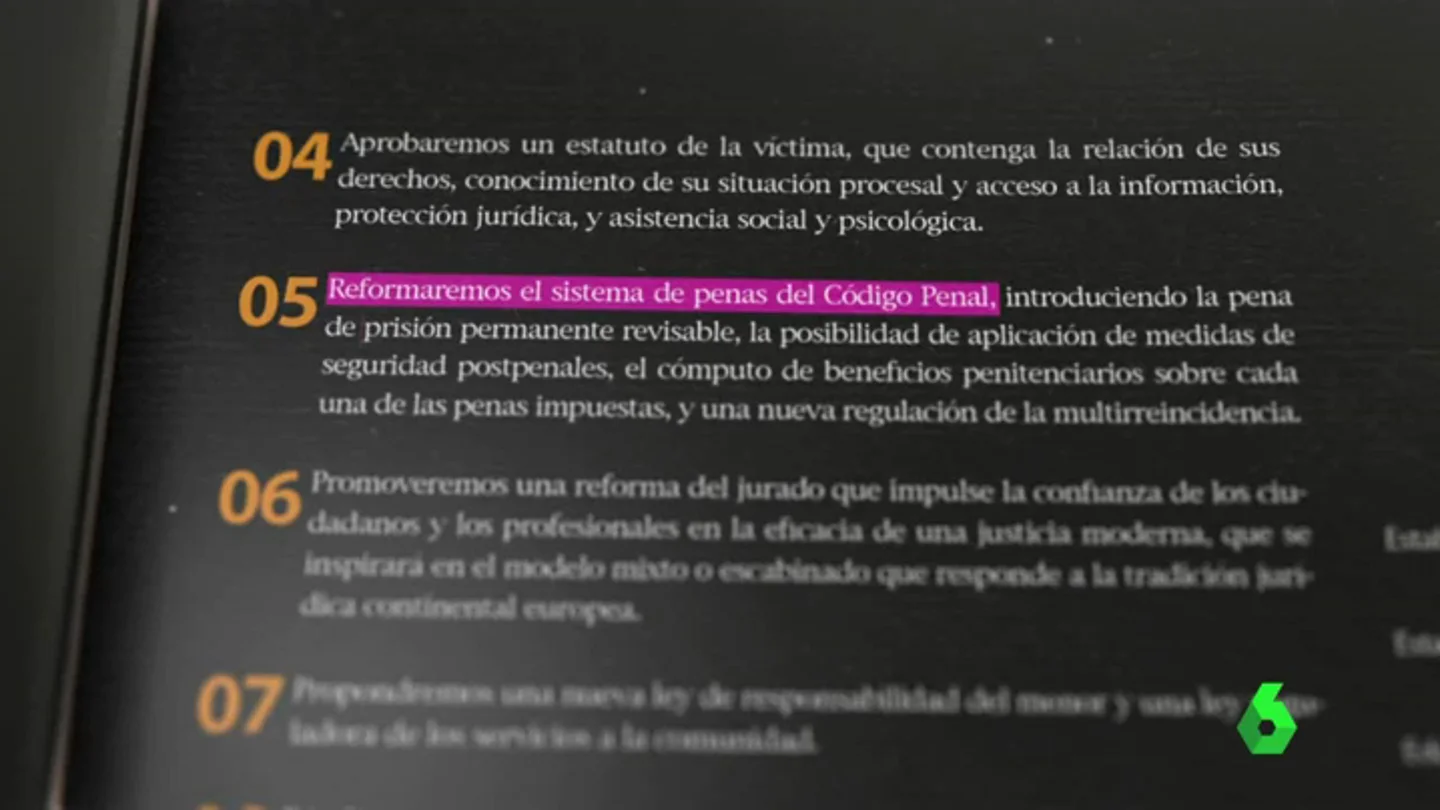 El PP prometió reformar el Código Penal en su programa electoral El PP prometió reformar el Código Penal en su programa electoral