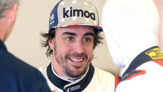 Fernando Alonso, durante la disputa de las 24 horas de Daytona Fernando Alonso, durante la disputa de las 24 horas de Daytona