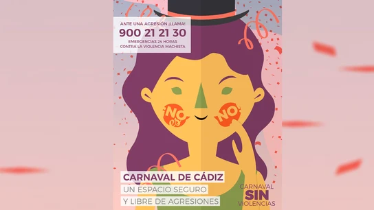 El Carnaval de Cádiz intensifica su campaña contra la violencia machista El Carnaval de Cádiz intensifica su campaña contra la violencia machista