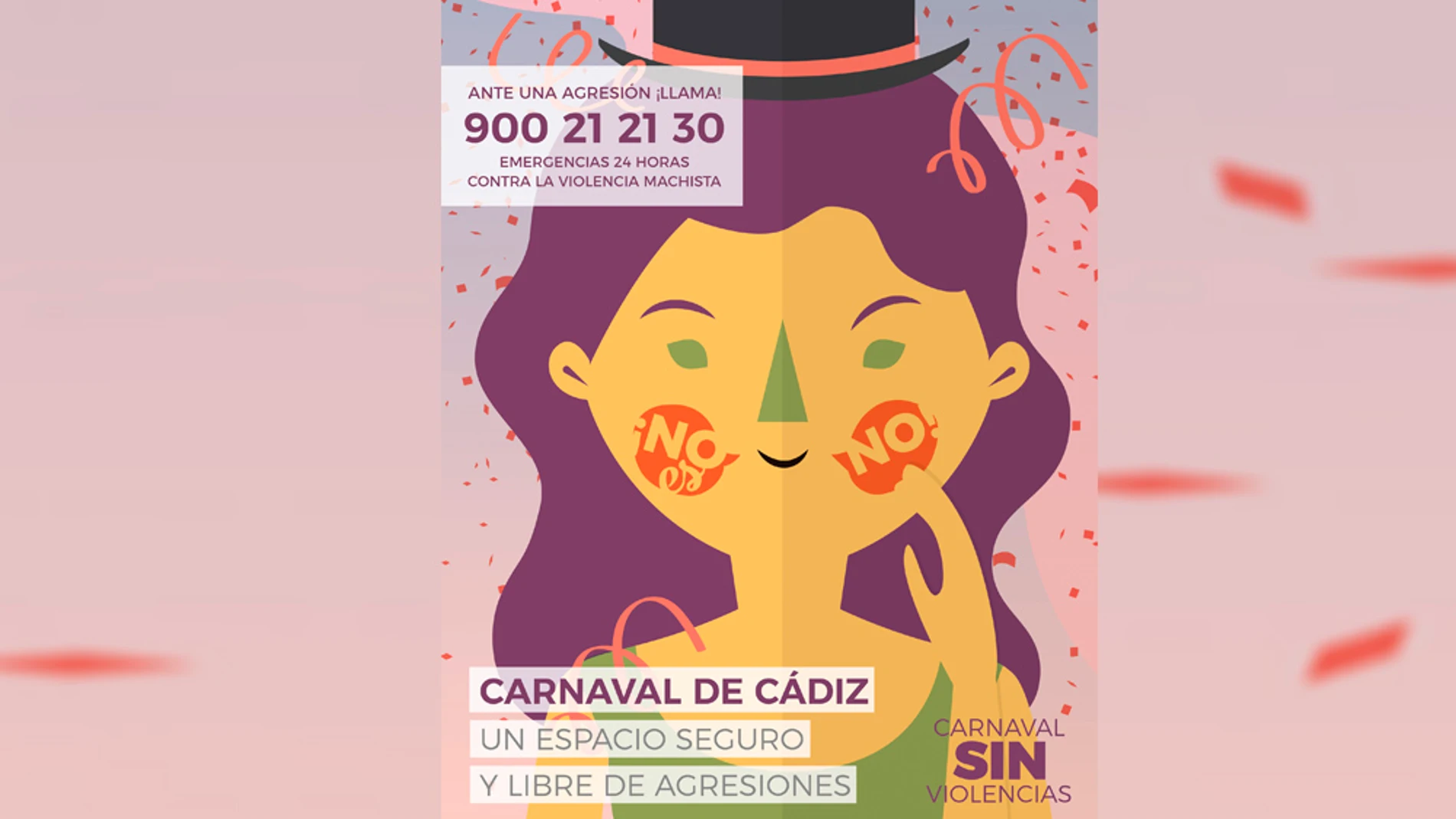 El Carnaval de Cádiz intensifica su campaña contra la violencia machista