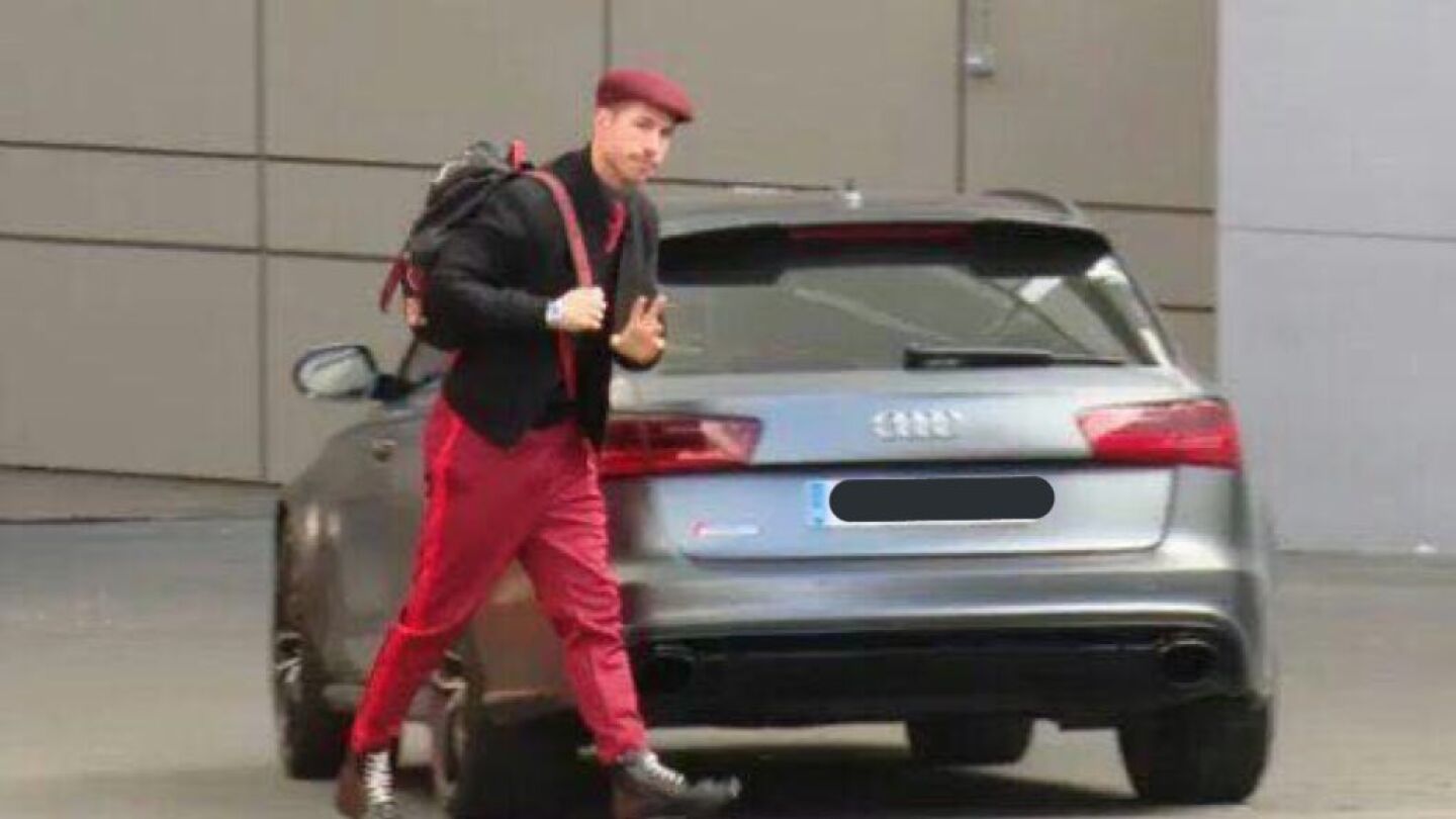 Sergio Ramos y su curioso 'look'