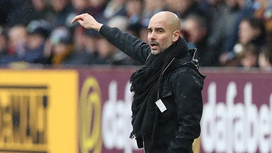 Guardiola, durante un partido Guardiola, durante un partido