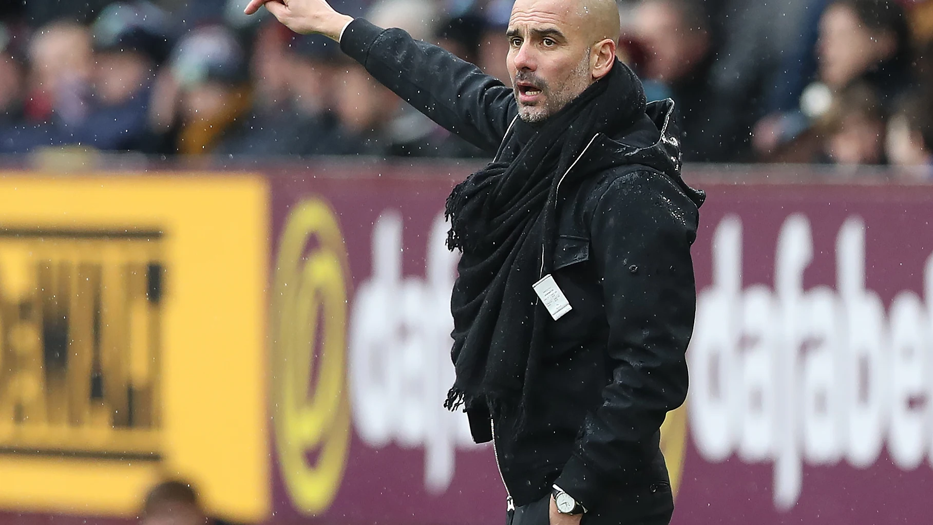 Guardiola, durante un partido