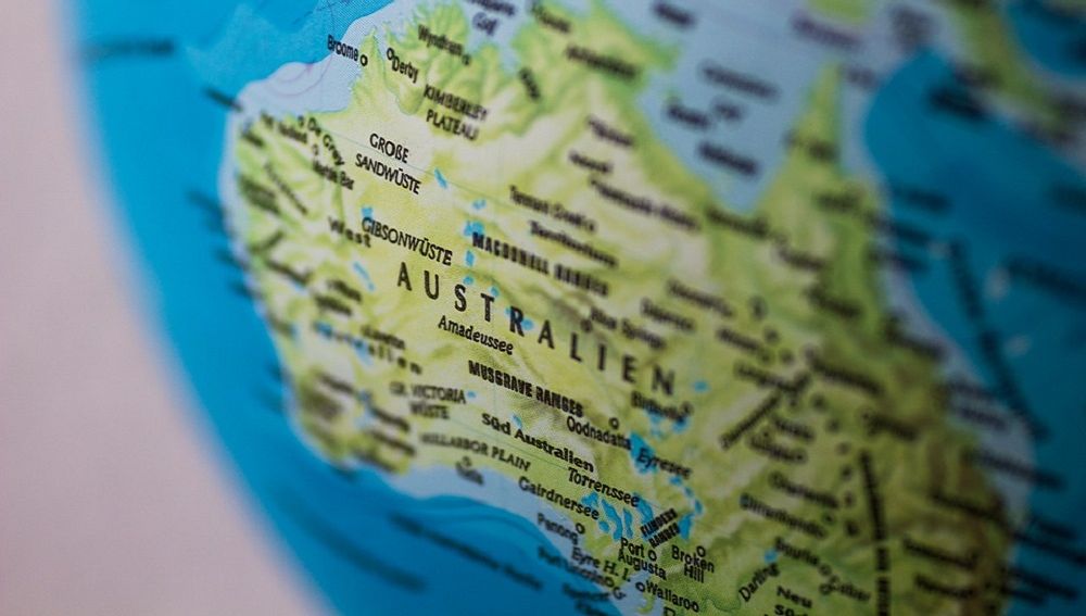 Un mapa de Australia