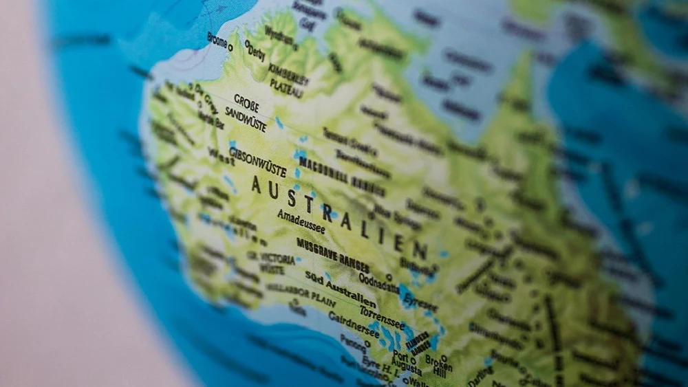 Un mapa de Australia Un mapa de Australia
