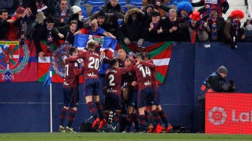 El Eibar celebra el gol de Iván Ramis