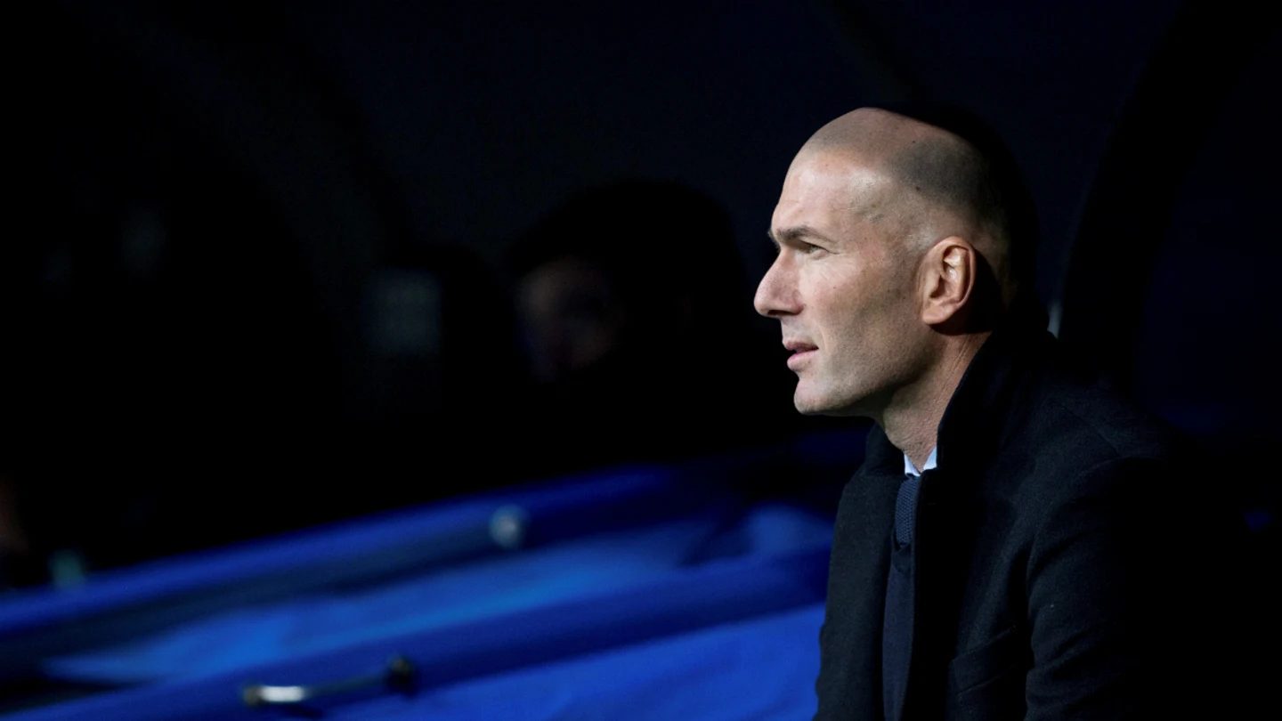 Zidane, en un partido del Real Madrid Zidane, en un partido del Real Madrid