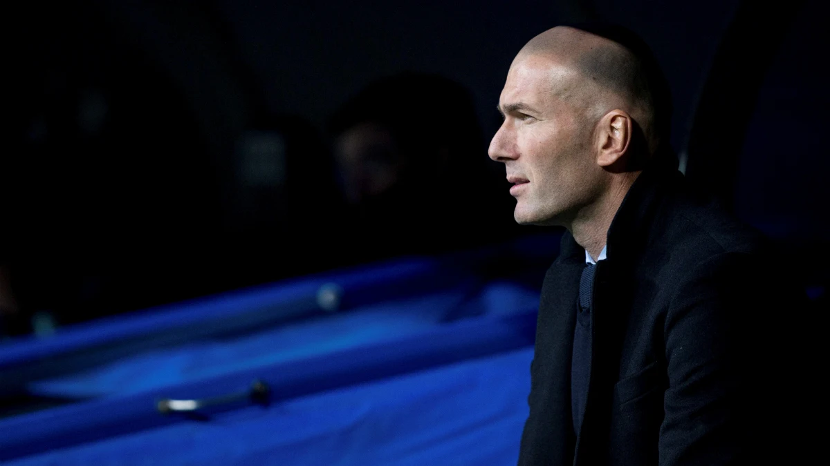 Zidane, en un partido del Real Madrid