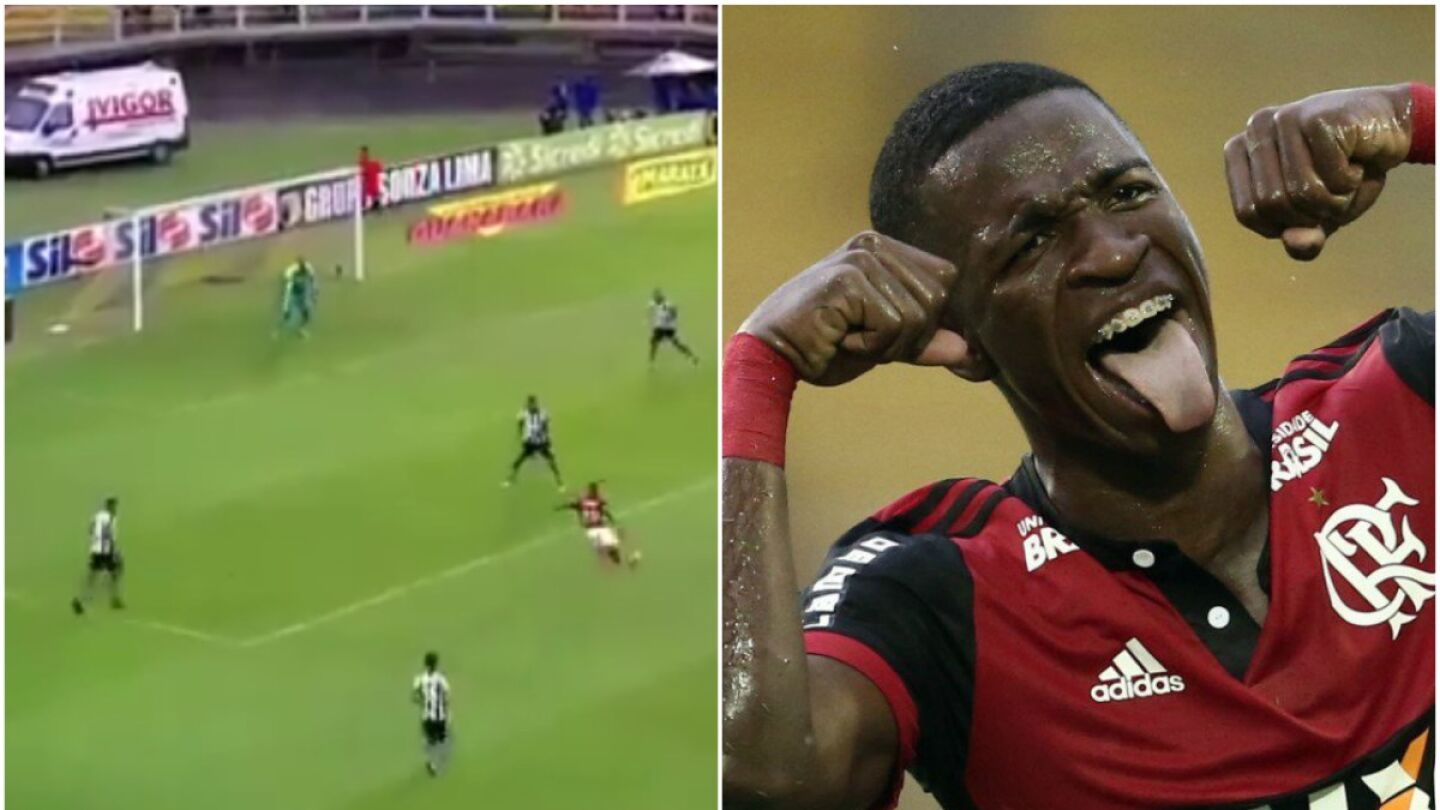 Golazo y provocaci&oacute;n de Vinicius