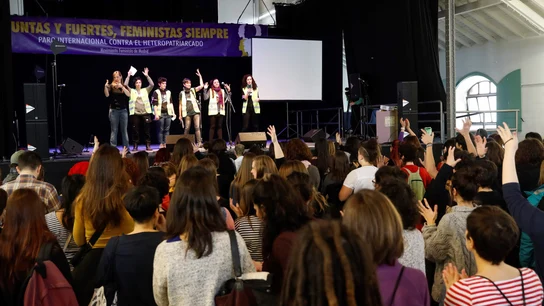 El movimiento feminista de Madrid celebra un 'eventazo', para apoyar la huelga feminista del próximo 8 de marzo, en el Matadero de Madrid El movimiento feminista de Madrid celebra un 'eventazo'