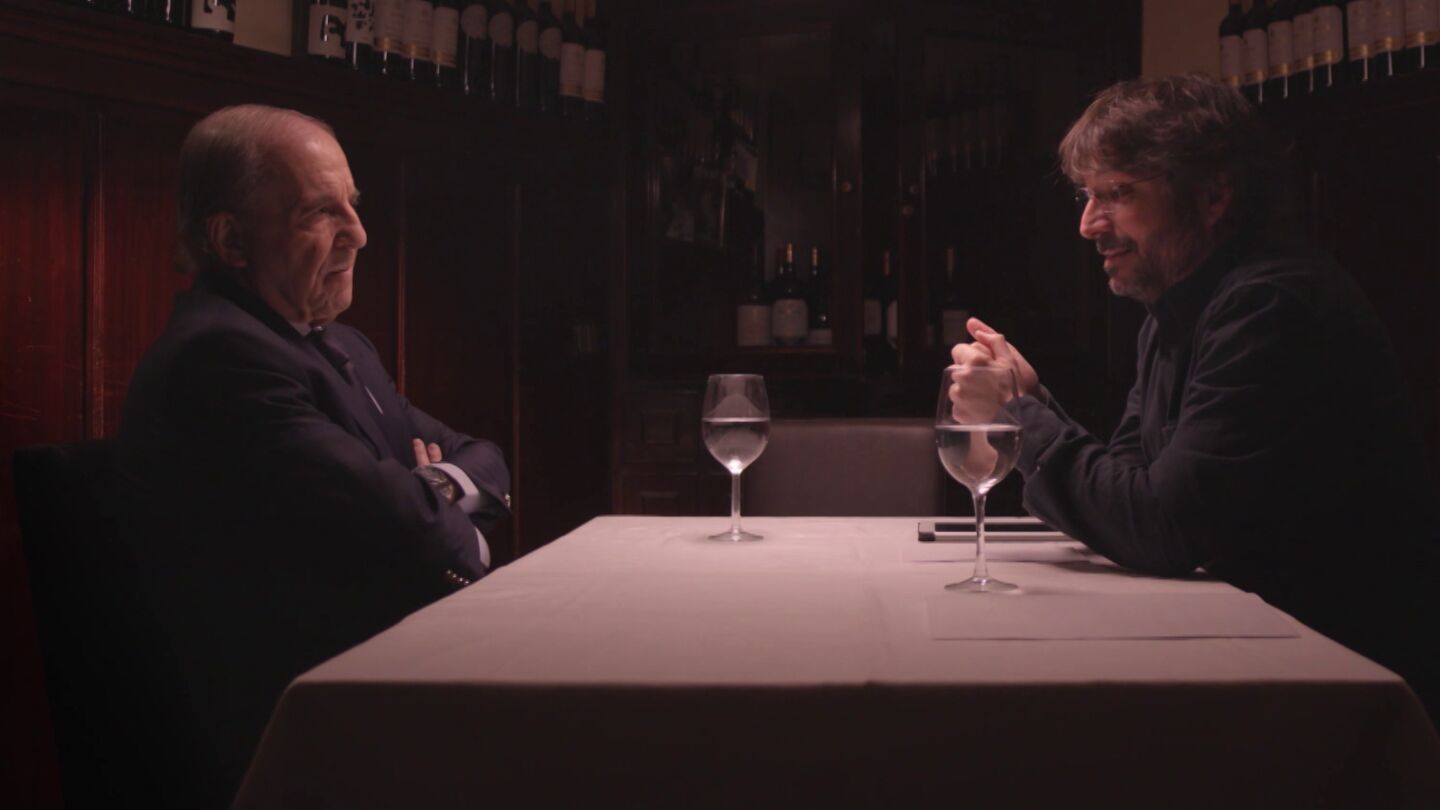 Jos&eacute; Mar&iacute;a Garc&iacute;a con Jordi &Eacute;vole en Salvados