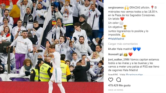 Sergio Ramos y su llamamiento a la afición Sergio Ramos y su llamamiento a la afición