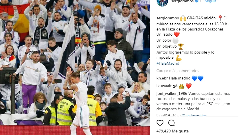Sergio Ramos y su llamamiento a la afición Sergio Ramos y su llamamiento a la afición