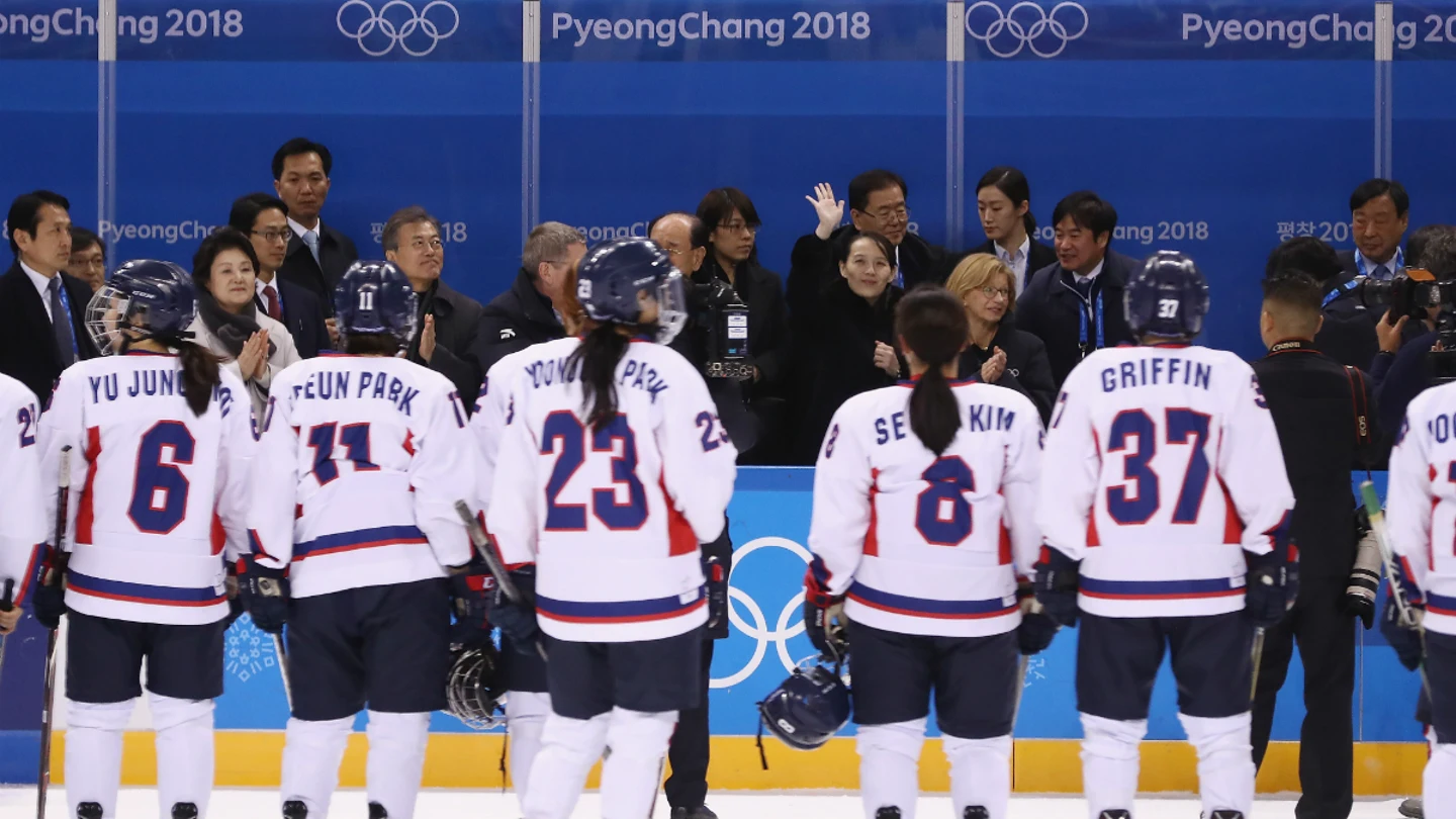 Las jugadoras de hockey de Corea Las jugadoras de hockey de Corea