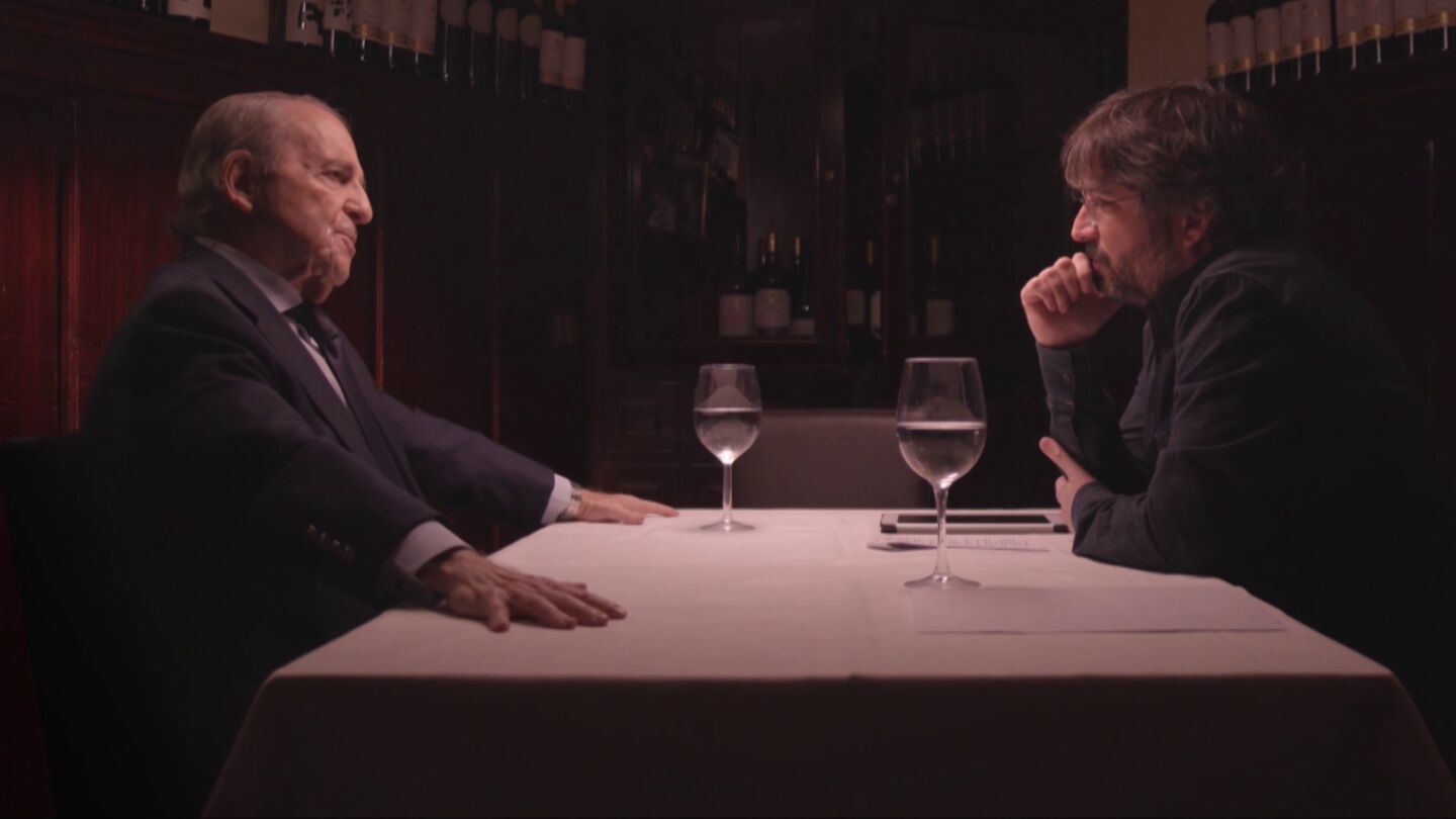 Jos&eacute; Mar&iacute;a Garc&iacute;a con Jordi &Eacute;vole en Salvados