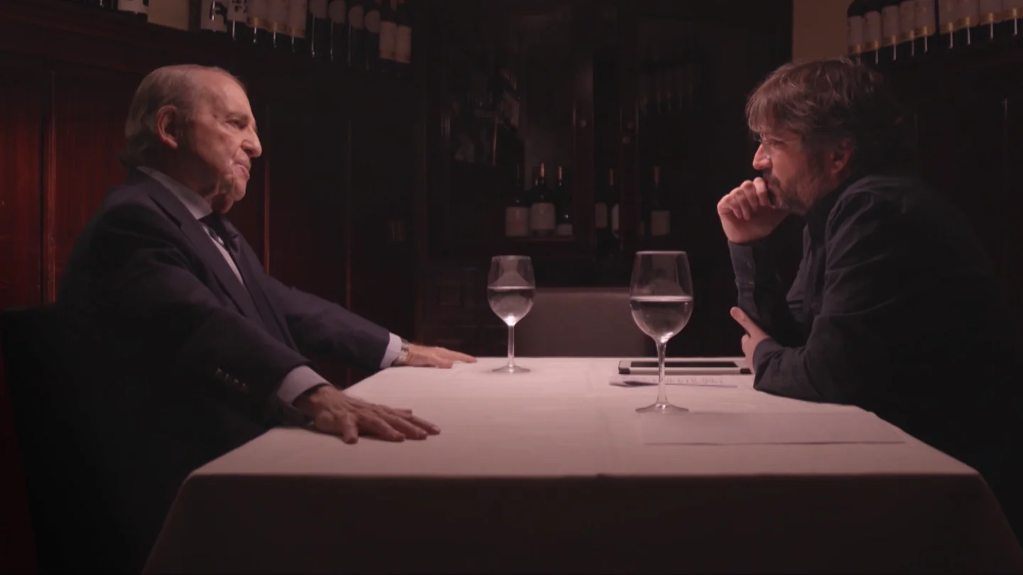 José María García con Jordi Évole en Salvados José María García con Jordi Évole en Salvados