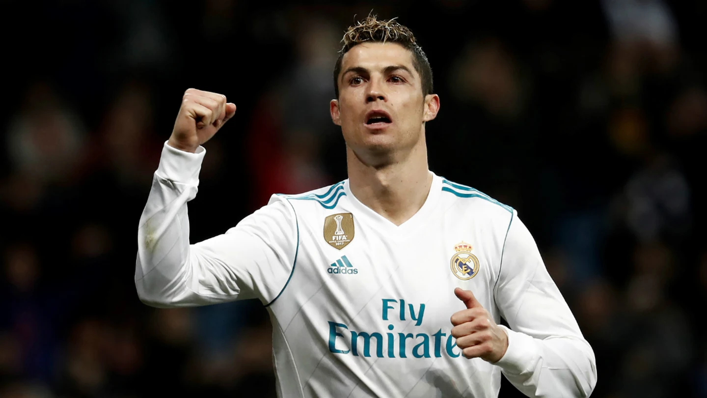 Cristiano Ronaldo celebra un gol Cristiano Ronaldo celebra un gol