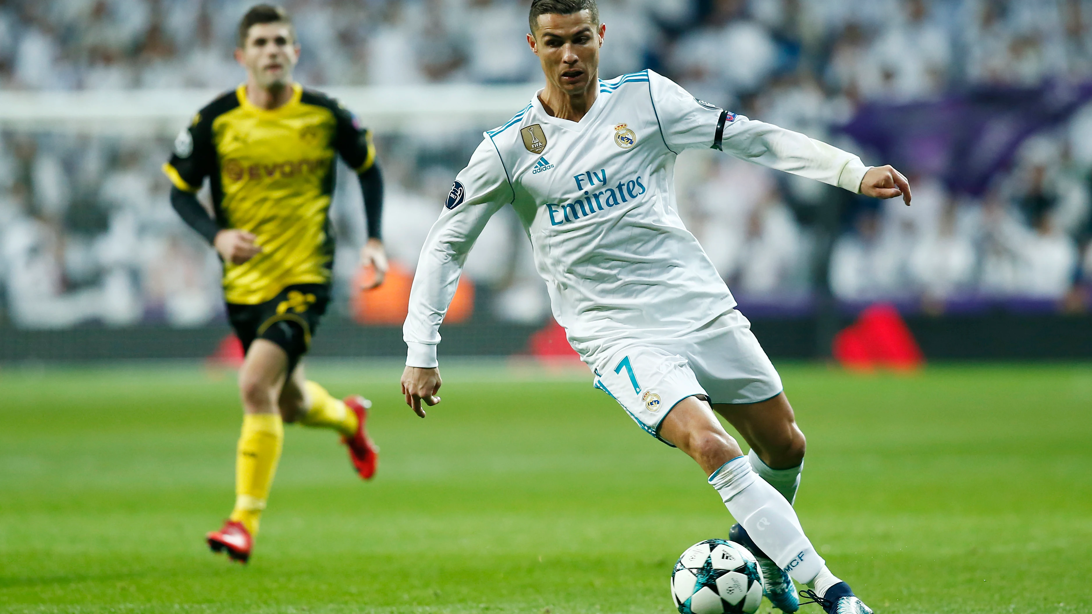Cristiano, en un partido del Real Madrid de la pasada Champions