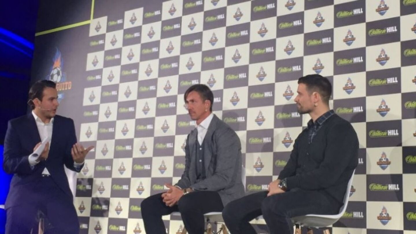 Guti, en el acto de presentaci&oacute;n de William Hill como patrocinador de 'El Chiringuito'