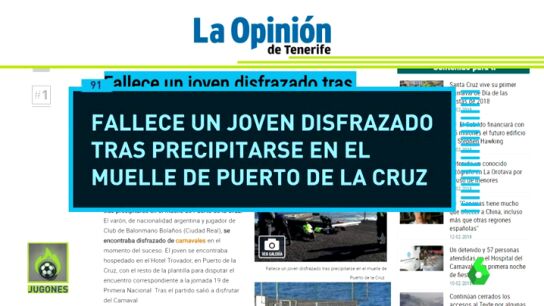 Investigan la muerte en extra&ntilde;as circunstancias de un jugador de balonmano del Bola&ntilde;os en Puerto de la Cruz