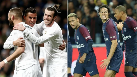 Los tridentes ofensivos de Madrid y PSG Los tridentes ofensivos de Madrid y PSG