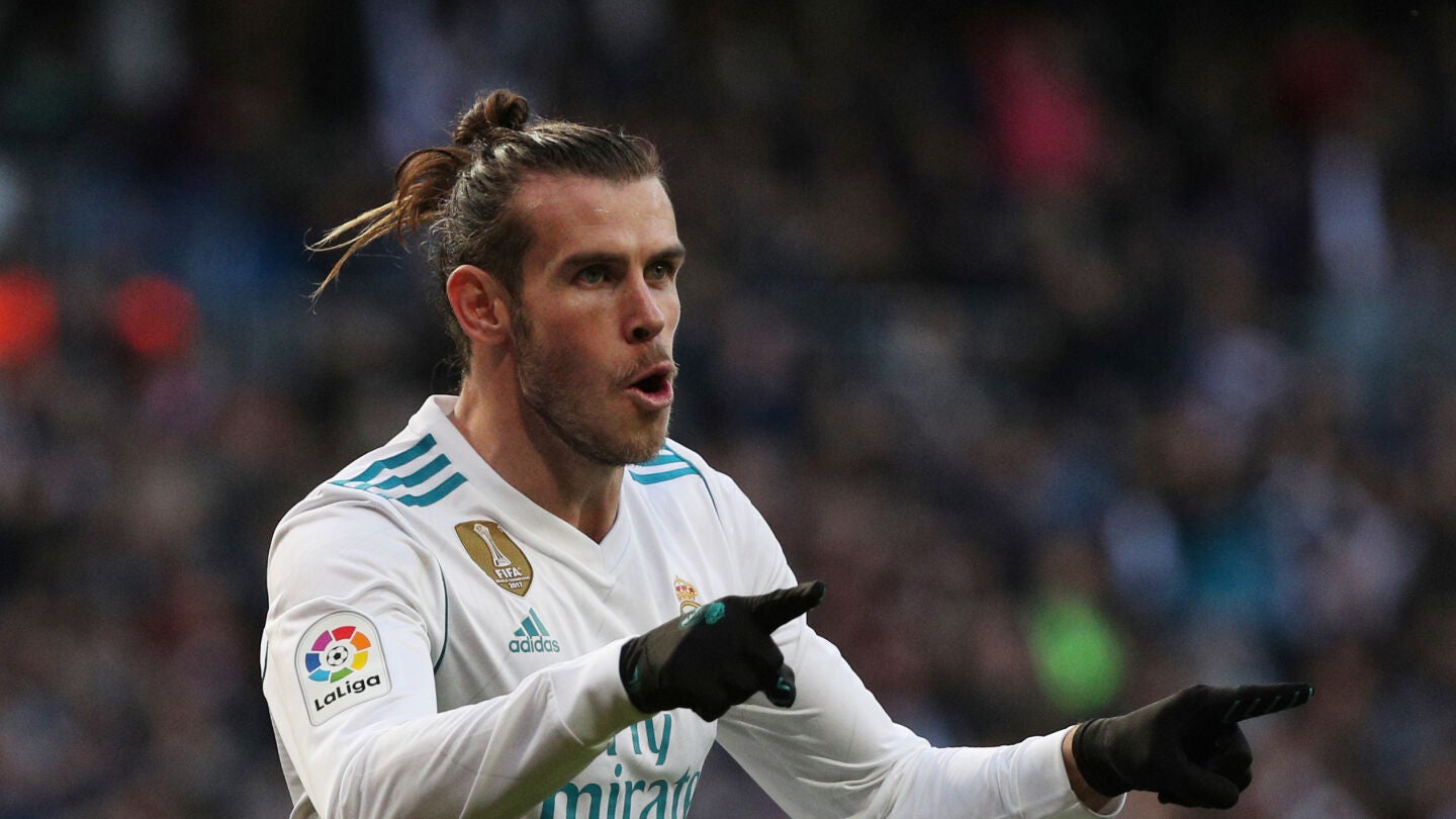 Bale durante un partido de Liga