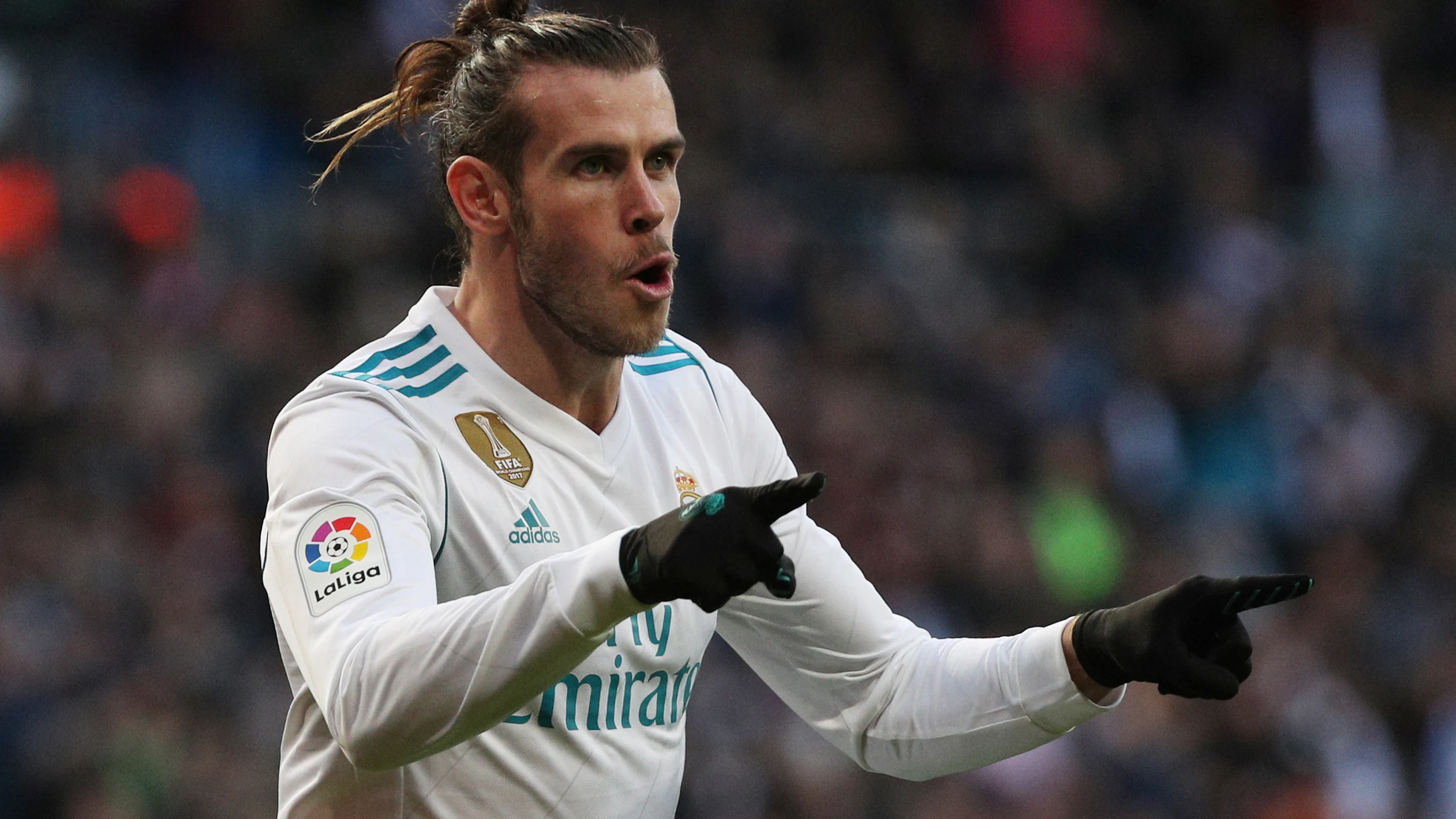 Bale durante un partido de Liga