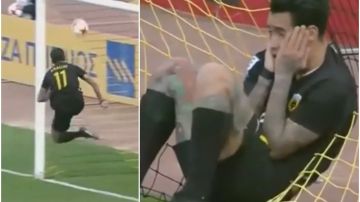 Incomprensible fallo de Sergio Araujo en la línea de gol