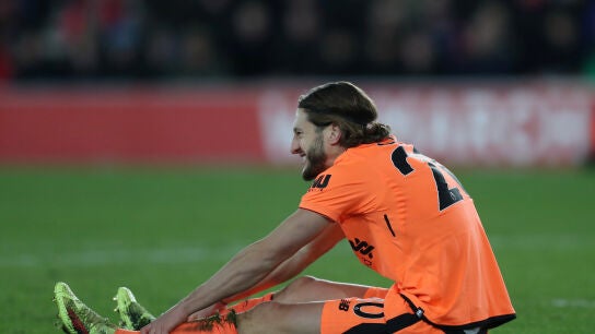 Lllana durante el encuentro ante el Southampton