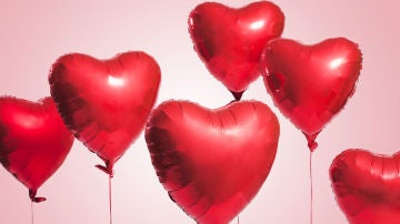 Imagen de globos de corazones
