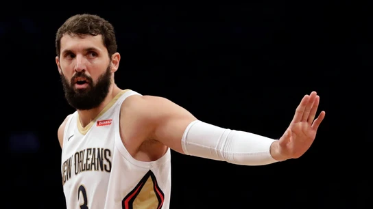 Nikola Mirotic, en un partido con los New Orleans Pelicans Nikola Mirotic, en un partido con los New Orleans Pelicans