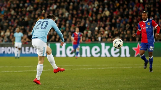 Bernardo Silva anota el 0-2 ante el Basilea Bernardo Silva anota el 0-2 ante el Basilea