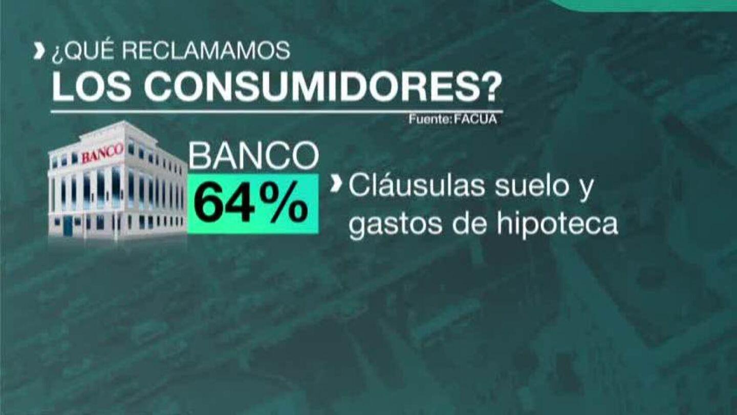 Las cinco reclamaciones que m&aacute;s hacen los consumidores
