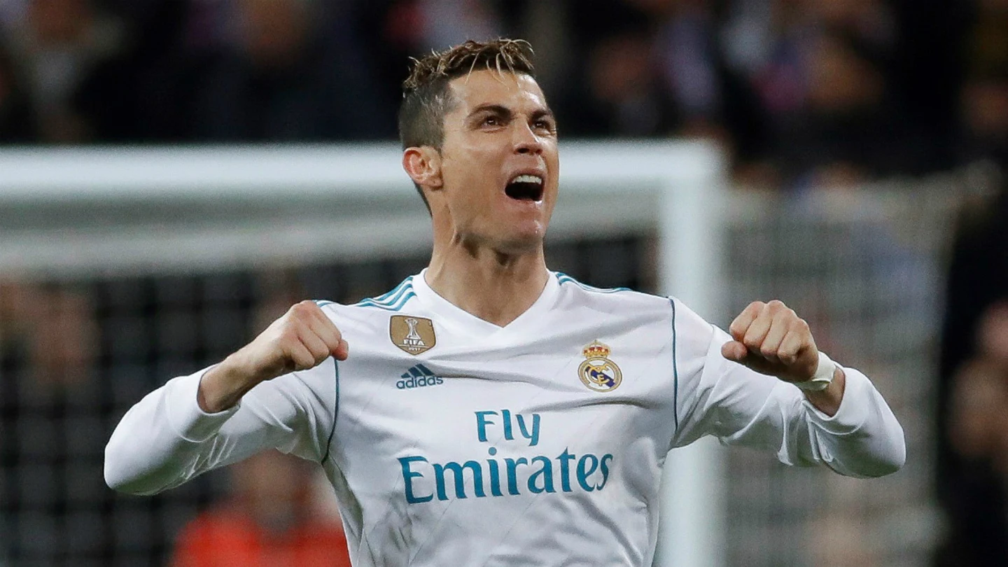 Cristiano Ronaldo celebra un gol Cristiano Ronaldo celebra un gol