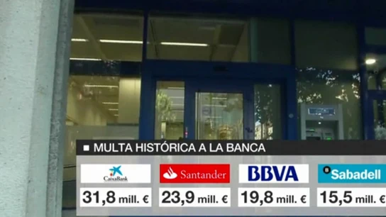 Multa histórica a la banca Multa histórica a la banca