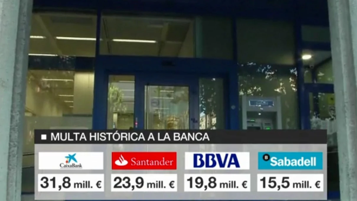 Multa histórica a la banca