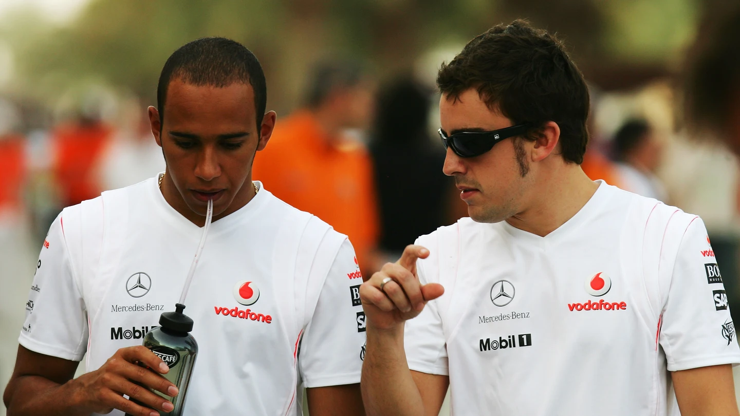 Fernando Alonso y Lewis Hamilton en la anterior etapa en McLaren Fernando Alonso y Lewis Hamilton en la anterior etapa en McLaren