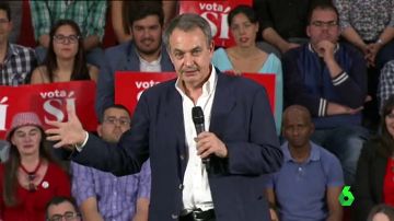 José Luis Rodríguez Zapatero durante un acto