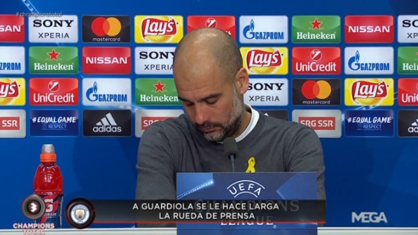 Pep Guardiola, en rueda de prensa