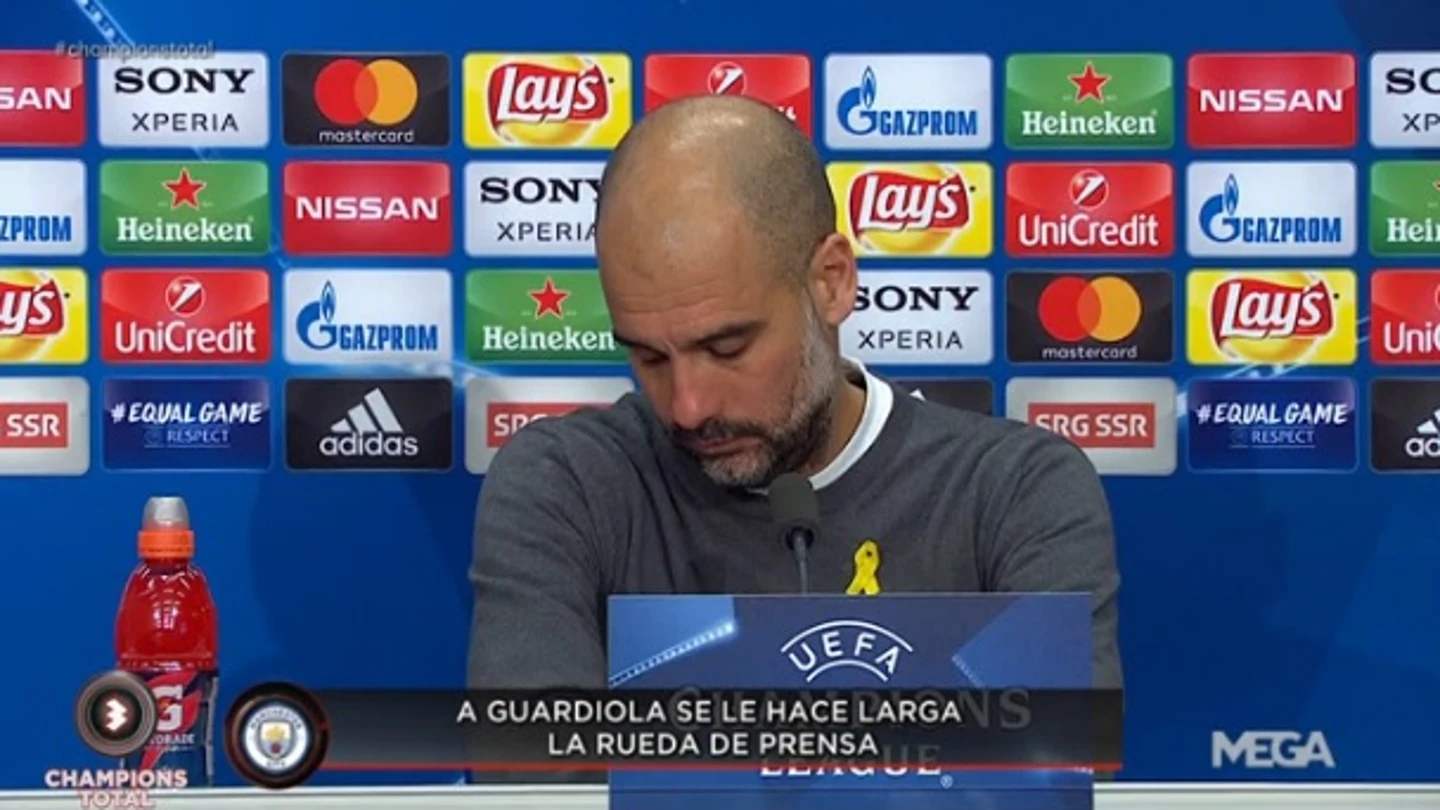 Pep Guardiola, en rueda de prensa Pep Guardiola, en rueda de prensa