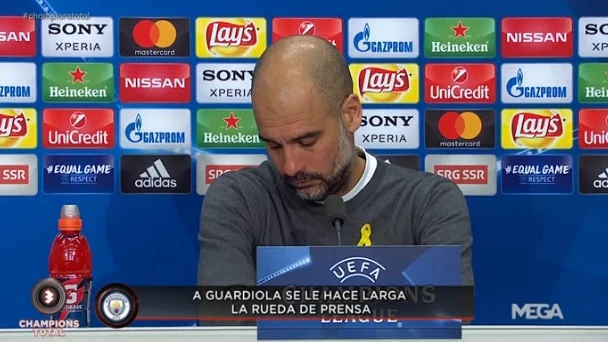 Pep Guardiola, en rueda de prensa